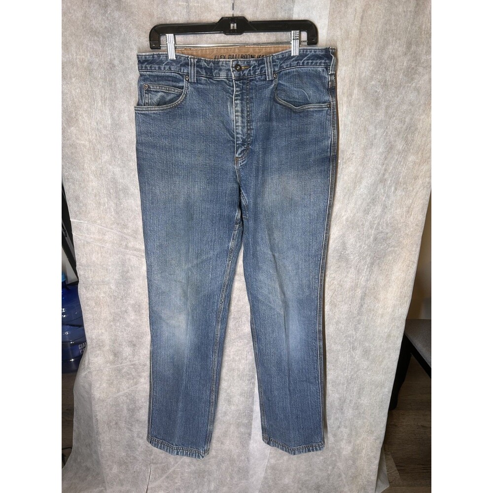 Duluth Trading Ballroom Double Flex 36x34 Slim Fit Jeans Men's Blue Denim Pants